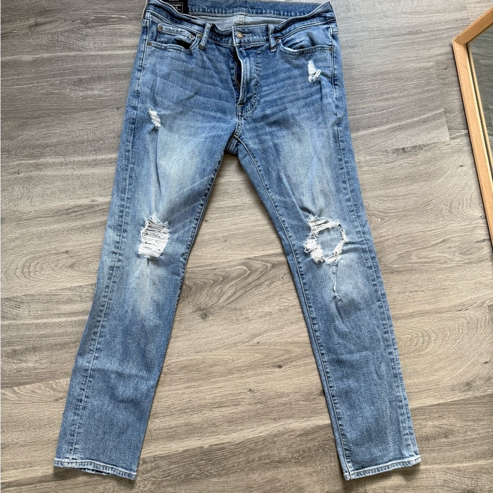 Abercrombie & Fitch Light Blue Skinny Jeans